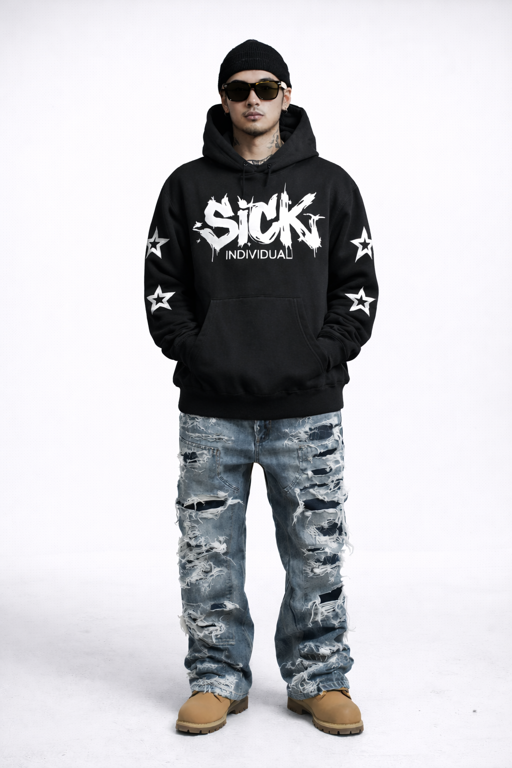 SICK INDIVIDUAL Star Hoodie